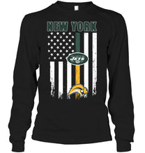 Load image into Gallery viewer, New York New York Jets Buffalo Sabres american flag shirt