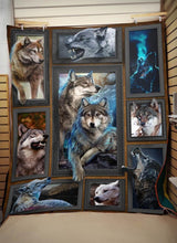 Load image into Gallery viewer, wolf howl wild beast lover blanket