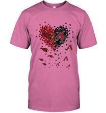 Load image into Gallery viewer, Arizona Cardinals Patriots and Arizona Diamondbacks tiny hearts shaped fan shirt