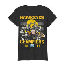 Load image into Gallery viewer, Hawkeyes Champions Holiday Bowl Hawkeyes 49 Trojans 24 shirt by Moteefes store Classic Women's T-Shirt