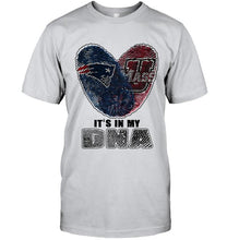 Load image into Gallery viewer, New England Patriots and UMass Minutemens it's my dna love fingerprints shirt
