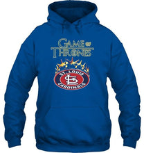Load image into Gallery viewer, St Louis Cardinals game of thrones crown shirt