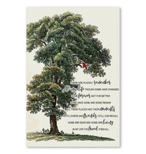 Load image into Gallery viewer, The Beatles In my life lyric tree cardinal bird poster