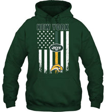 Load image into Gallery viewer, New York New York Jets Buffalo Sabres american flag shirt