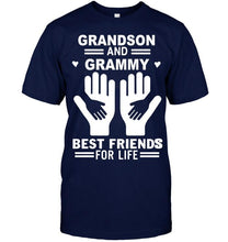 Load image into Gallery viewer, Grandson and grammy best friends for life T Shirt