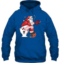 Load image into Gallery viewer, Santa Louisville Cardinals in bathroom shirt