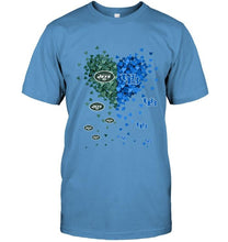 Load image into Gallery viewer, New York Jets and Buffalo Bulls tiny hearts shaped fan shirt