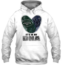 Load image into Gallery viewer, New York Jets and New York Yankees it's my dna love fingerprints shirt
