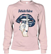 Load image into Gallery viewer, New England Patriots haters shut the f ck up shhh lips shirt