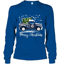 Load image into Gallery viewer, Winnipeg Jets merry christmas christmas tree truck t shirt