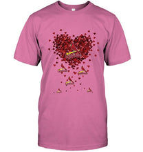 Load image into Gallery viewer, St Louis Cardinals tiny hearts shape hoodie