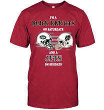 Load image into Gallery viewer, I'm Army Black Knights on Saturdays and New York Jets on Sundays shirt