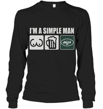 Load image into Gallery viewer, I'm simple man loves bobs beer New York Jets fan shirt