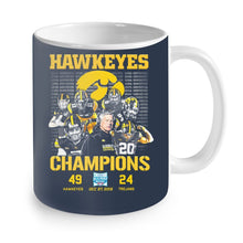 Load image into Gallery viewer, Hawkeyes Champions Holiday Bowl Hawkeyes 49 Trojans 24 shirt by Moteefes store Mug