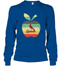 Load image into Gallery viewer, St Louis Cardinals teacher apple retro shirt