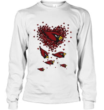 Load image into Gallery viewer, Arizona Cardinals tiny hearts shape shirt