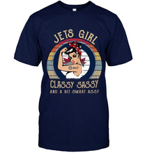 Load image into Gallery viewer, Winnipeg Jets girl classy sasy and a bit smart asy retro shirt