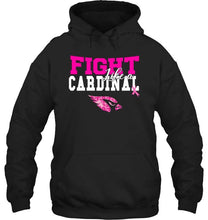 Load image into Gallery viewer, Fight like a Cardinal Arizona Cardinals br east cancer support fan shirt