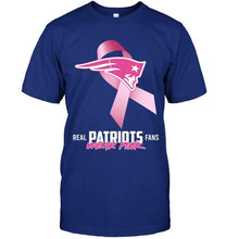 Load image into Gallery viewer, New England Patriots real fans wear pink br east cancer support shirt