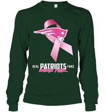 Load image into Gallery viewer, New England Patriots real fans wear pink br east cancer support shirt