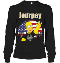 Load image into Gallery viewer, homer simpson Journey retro shirt