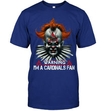 Load image into Gallery viewer, Warning I'm St Louis Cardinals fan it halloween shirt