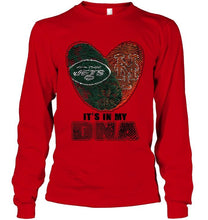 Load image into Gallery viewer, New York Jets and New York Mets it's my dna love fingerprints shirt