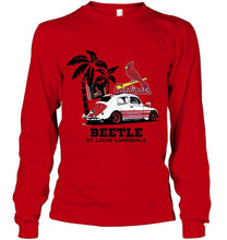 Load image into Gallery viewer, Beetle St Louis Cardinals on beach shirt