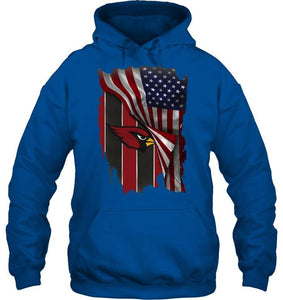 Arizona Cardinals american flag fan hoodie