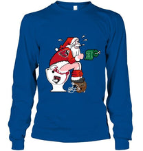 Load image into Gallery viewer, Santa Ball State Cardinals in bathroom shirt