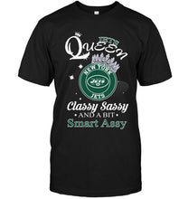 Load image into Gallery viewer, New York Jets Queen classy sasy and a bit smart asy shirt