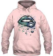 Load image into Gallery viewer, New York Jets and Buffalo Sabres glitter pattern sexy lips t shirt