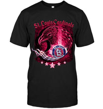 Load image into Gallery viewer, st louis cardinals eagle american flag shirt