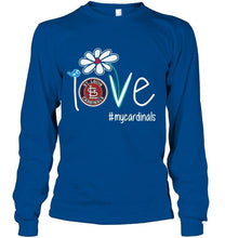 Load image into Gallery viewer, Love my Cardinals St Louis Cardinals daisy fan shirt
