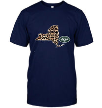 Load image into Gallery viewer, New York Jets panther pattern state map shirt