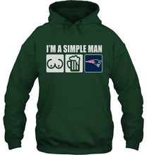 Load image into Gallery viewer, I'm simple man loves bobs beer New England Patriots fan shirt