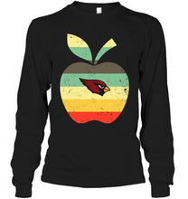 Load image into Gallery viewer, Arizona Cardinals teacher apple retro shirt