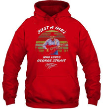 Load image into Gallery viewer, Just a girl who loves George strait signed retro shirt