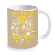 Load image into Gallery viewer, Hawkeyes Champions Holiday Bowl Hawkeyes 49 Trojans 24 shirt by Moteefes store Mug