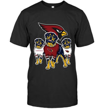 Load image into Gallery viewer, Arizona Cardinals Rottweilers fan shirt