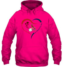 Load image into Gallery viewer, Go Cardinal red Go midnight navy blue St Louis Cardinals fan heart shirt
