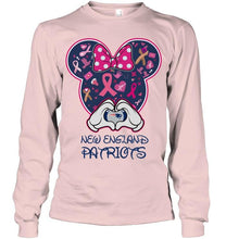 Load image into Gallery viewer, New England Patriots minnie br east cancer love shirt