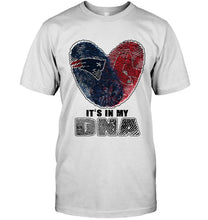 Load image into Gallery viewer, New England Patriots and Boston Red Sox it's my dna love fingerprints shirt