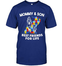 Load image into Gallery viewer, Autism mommy &amp; Son best friends for life shirt