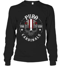 Load image into Gallery viewer, Puro Arizona Cardinals por vida fan shirt
