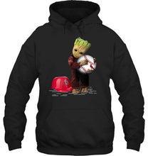 Load image into Gallery viewer, groot loves St Louis Cardinals fan shirt