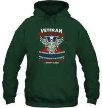 Load image into Gallery viewer, Veteran served sacrificed have anger issue if my patriotism offends you I don't care shirt