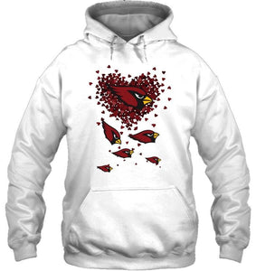 Arizona Cardinals tiny hearts shape shirt