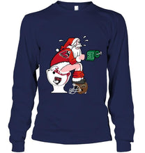 Load image into Gallery viewer, Santa Ball State Cardinals in bathroom shirt