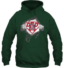 Load image into Gallery viewer, St. Louis Cardinals dad superman shirt